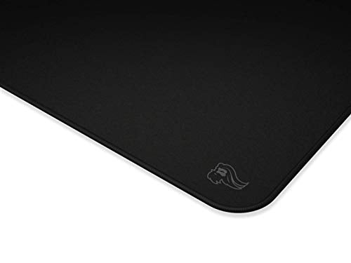 Glorious XL Extended Gaming Mouse Mat/Pad - Stealth Edition - Large, Wide (XL) Black Cloth Mousepad, Stitched Edges | 14"x24" (G-P-Stealth)