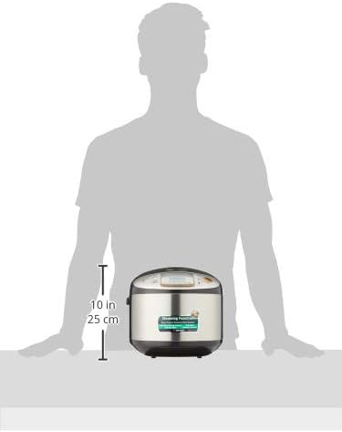 Zojirushi fuzzy Logic Electronic Rice Cooker/Warmer NS-TSQ18, (Stainless Steel Brown)