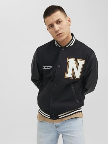 JACK & JONES Men's JORCOLLEGE WOOL BLEND BOMBER NOOS Jacket