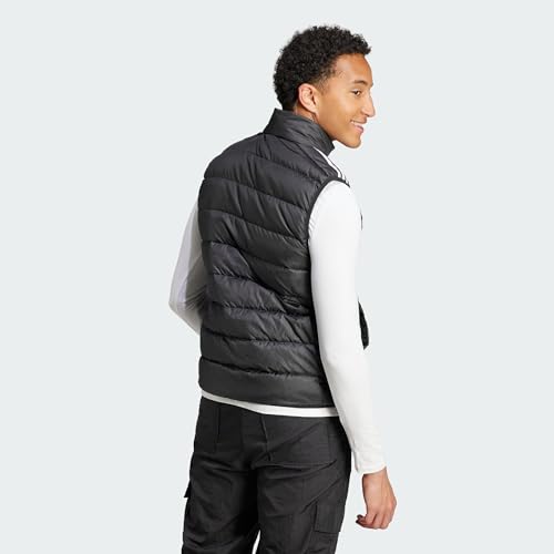adidas male Adult Essentials 3-stripes Light Down Vest Down Jacket