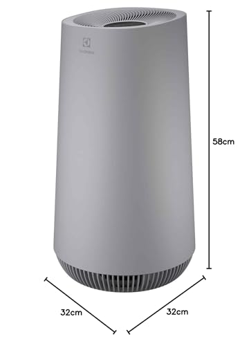 Electrolux Air Purifier,Flow A4,Ui Sensor,19/26Db 48/52Db,Automatically AdjUStable Fan,Area 26M2,Home And Office,Clean DUSt,Smoke,Pollen,Hay Fever,Cooking Smell,Pet Dander Fa41 402Gy, White