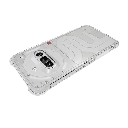CNPUTAO for Nothing Phone 3a 5G Case with Screen Protector (2 Pieces) Slim Shock Absorption TPU Soft Edge Bumper with Reinforced Corners Transparent Protective Cover