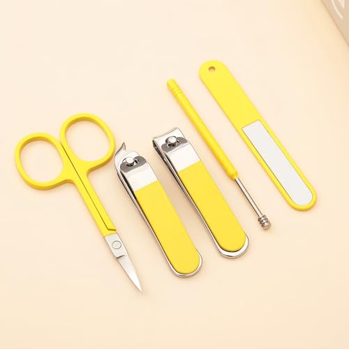 5-Piece Nail Clippers Set,Stainless Steel Manicure Kit, Nail Grooming Travel Kit, Ail Clippers for Men, Toenail Clippers or Nail Cutter, Fingernail Clippers For Women