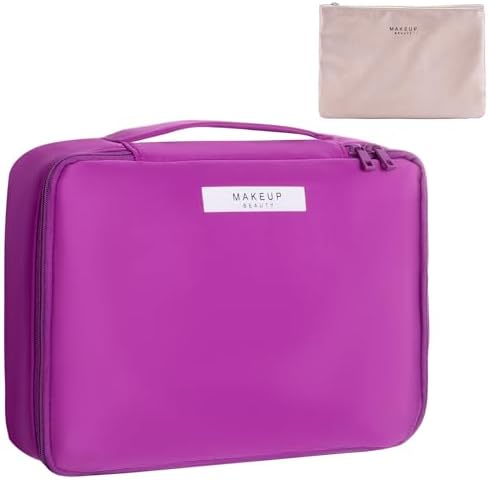 Queboom Travel Makeup Bag Cosmetic Bag Makeup Bag Toiletry bag for women and girls