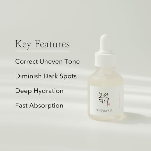 Beauty of Joseon Glow Deep Serum Rice Alpha-Arbutin, Dark Spot Discoloration Correction for Uneven Dull Skin Tone, Daily Korean Skin Care for Men and Women 30ml, 1 fl.oz