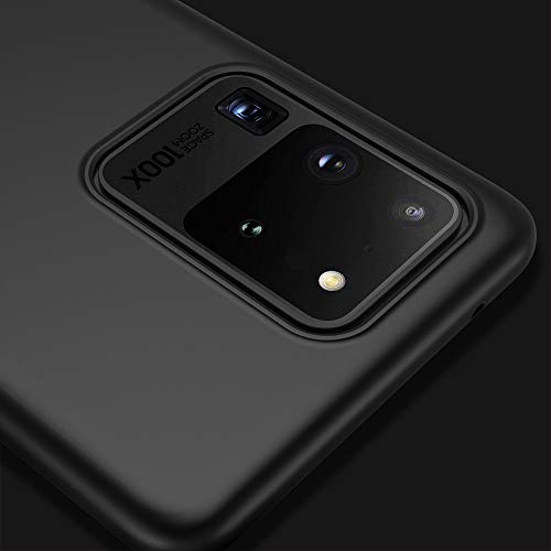 X-level Compatiable Samsung Galaxy S20 Ultra Case 5G, Slim Fit Soft TPU Ultra Thin S20 Ultra Mobile Phone Cover Matte Finish Coating Phone Case for Samsung S20 Ultra/S20 Ultra 5G - Black