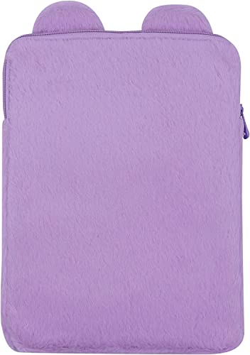 LUYAO 9-11 Inch Cute Tablet Sleeve Bag Plush Rabbit iPad Protective Case Tablet Cover Zipper Carrying Storage Bag for Women Girls Computer Accessories