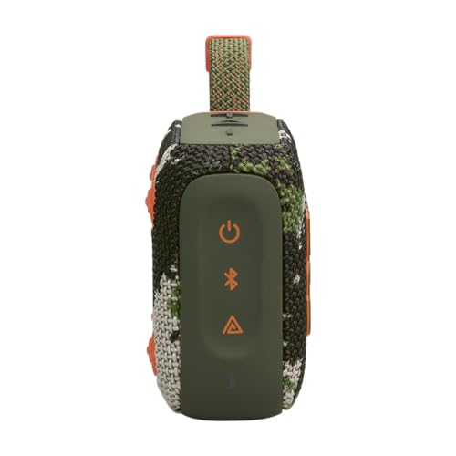 JBL Go 4 - Ultra-Portable, Waterproof and Dustproof Bluetooth Speaker, Big Pro Sound with Punchy bass, 7-Hour Built-in Battery, Made in Part with Recycled Materials (Squad)