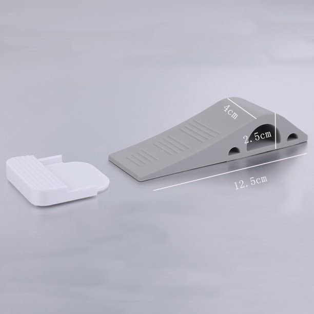 SKY-TOUCH 3 Pieces per Pack Heavy Duty Rubber Door Stoppers, Non-Scratching Door Holder, Anti-Skid Durable Rubber Door Wedges for Home Office and School, Works with All Types of Floor