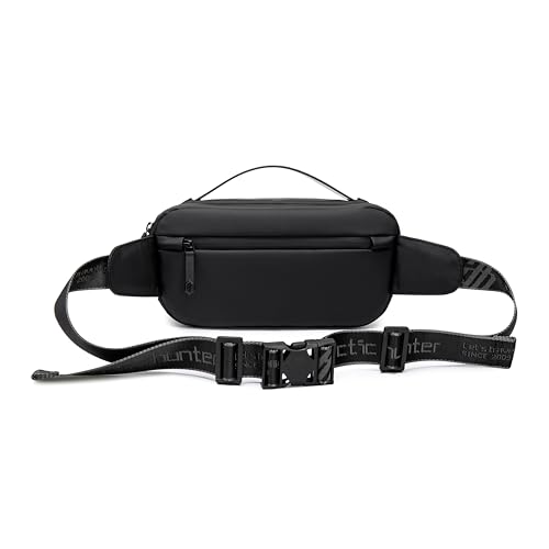 Arctic Hunter Cross Body Travel Sling Bag Water Resistant Anti-Theft Tough Men Series Unisex Messager Shoulder bag, Y00020 (Black), 26 x 5 x 15 cm, Y00020-AH_BLK