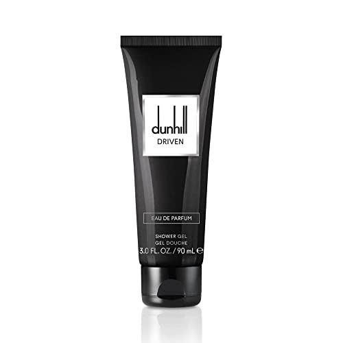 Alfred Dunhill Driven Black 3 Piece Gift Set For Men - Eau de Parfum Cologne Spray 3.4 Fl. Oz. & 0.5 Fl. Oz, and Shower Gel 3.0 Fl. Oz.