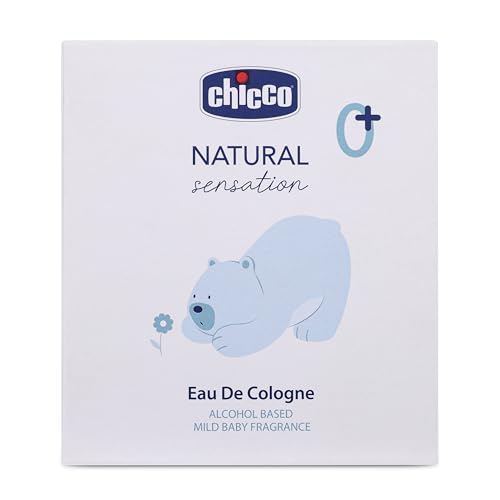 Chicco Natural Sensation Mild Baby Fragrance For Unisex, 100ml Multipurpose Eau De Cologne With Fresh & Delicate Liquid Fragrance, Dermatologically Tested For Sensitive Skin