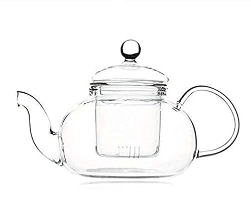 1000ml Handmade Clear Galss Teapot