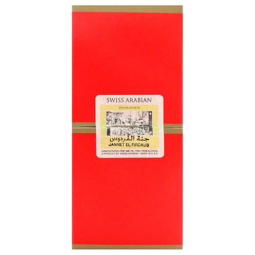 Swiss Arabian Jannet El Firdaus R2B Concentrated Perfume Oil, 9 Ml