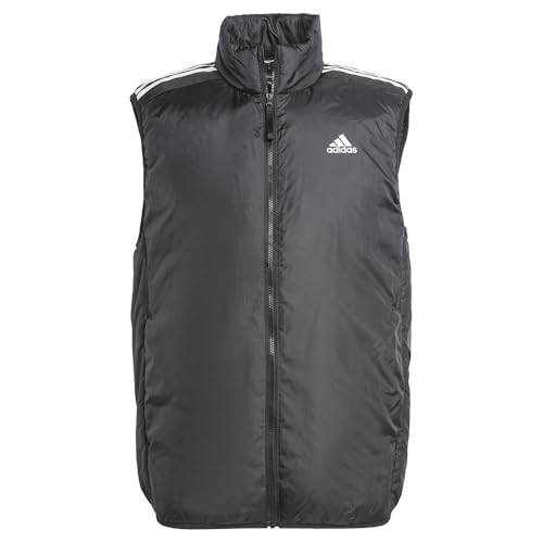 adidas Men's Essentials 3 Stripes Insulated Vest Thin Filled Jacket (pack of 1)