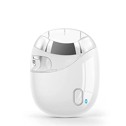 MAKINGTEC Automatic Nail Clipper with Grinding Wheel, Nail Scraps Storage, No Sharp Claws Hurt, Safe Electric Nail Trimmer (White)