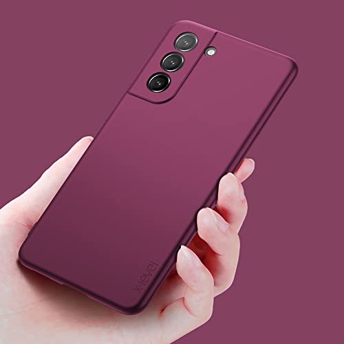 X-level Samsung Galaxy S21 Case Slim Fit Soft TPU Super Ultra-Thin [Guardian Series] S21 Phone Back Cover Light Protective Matte Finish Coating Case Compatible Samsung S21
