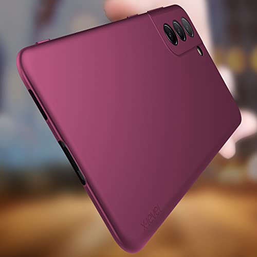X-level Samsung Galaxy S21 Case Slim Fit Soft TPU Super Ultra-Thin [Guardian Series] S21 Phone Back Cover Light Protective Matte Finish Coating Case Compatible Samsung S21