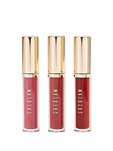 SHEGLAM Matte Allure Private Tourl Liquid Lipstick Set, 3 Pieces