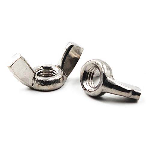 SeeRaphee 304 Stainless Steel Butterfly Wing Nut Set,Hand Twist Tighten Hardware Nut Fasteners Parts M10 Panxiang06