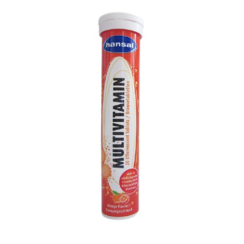 Hansal Vitamins (Food Supplements) - Multivitamin 20 Effervescent Tablets 82g