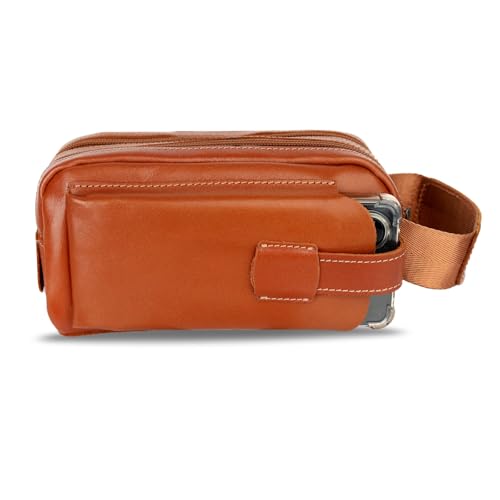 Shantety Genuine Leather Men's Clutch Bag - Stylish & Multifunctional Design with Waterproof Material - Durable Leather Bag for Everyday Use | Hstz