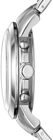Mens Quartz Watch, Chronograph and Stainless Steel - Silver