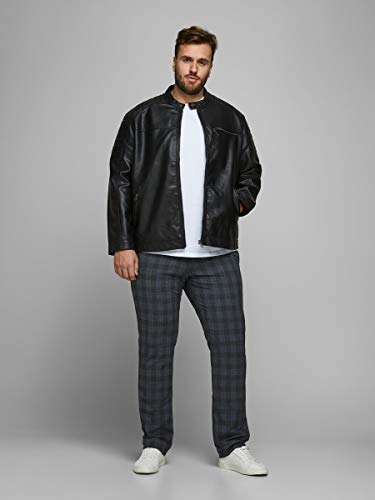 Jack & Jones Mens Jcorocky Jacket Ps Leather Jacket