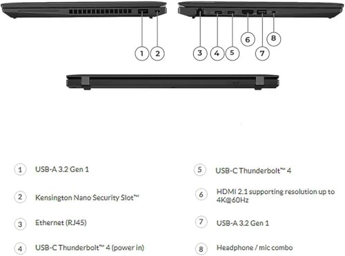 Lenovo ThinkPad T14 Gen 2 14" FHD (Intel 4-Core i5-1135G7, 16GB RAM, 512GB SSD, UHD Graphics) IPS Business Laptop, Backlit, Fingerprint, 2 x Thunderbolt 4, Webcam, Win 11 Pro, Black (Renewed)