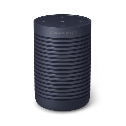 Bang & Olufsen Beosound Explore - Wireless Portable Bluetooth Speaker with USB-C Charging Cable, IP67 Dustproof and Waterproof Speaker for Outdoors, Home and Travel - Navy