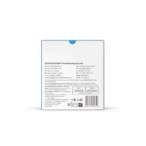 Ecovacs Replacement Vacuums Mop Cloths Cleaning Pads for DEEBOT T20 OMNI/X1 OMNI/T10 OMNI Robot Vacuum Cleaner Parts, 2 in pack (D-WP04-0012)