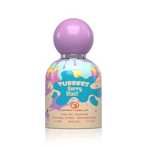 Grandeur Tubbees Perfume 50ML - BERRY BLAST | Unisex Kid-Friendly Gourmand-Inspired Fragrance