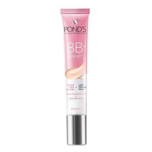 POND'S BB+ Cream, Instant Spot Coverage + Light make up Glow, Light, 18 g
