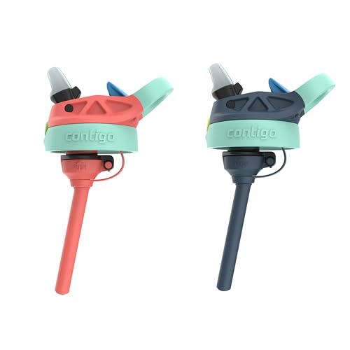 Contigo Kids Water Bottle with Redesigned AUTOSPOUT Straw, 14 oz, 2-Pack