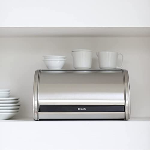 Brabantia Roll Top Bread Box, Medium - Matte Steel 348907