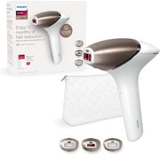 Lumea IPL Hair Removal Device 9000 Series - Hair Removal Device with SenseIQ Technology, 3 Attachments for Body, Face and Precision, Cordless Use (Model BRI955/00) - 3 attachments