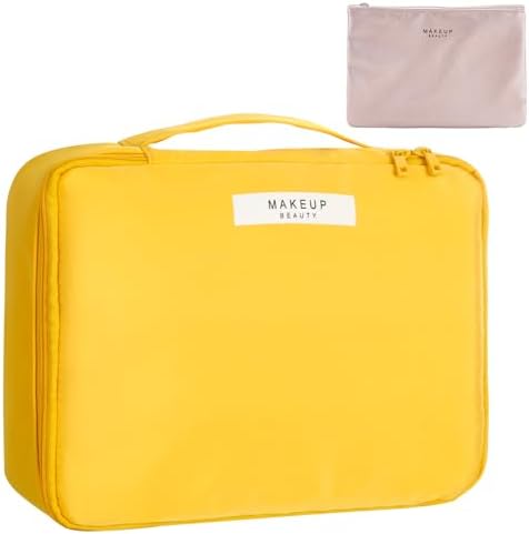 Queboom Travel Makeup Bag Cosmetic Bag Makeup Bag Toiletry bag for women and girls