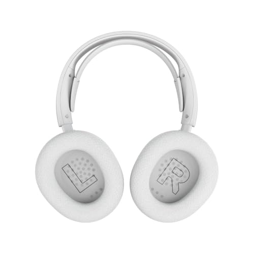 SteelSeries Arctis Nova 5 Wireless - Gaming Headset for PC, PS5, PS4, Switch, Mobile - White - 100+ Audio Presets - Neodymium Magnetic Drivers - 60H Battery - 2.4GHz or BT - ClearCast Gen2.X Mic