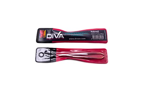 Diva High Grade Stainless Steel Tweezer, Perfect Tool For Eyebrow Treatments, Home and Salon Use, P14