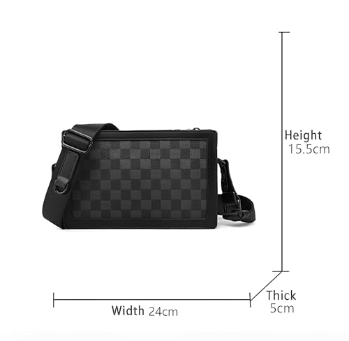 Skycare Men's Leather Chest Bag, Fashionable and Trendy Shoulder Bag, Crossbody Bag, Sling Bag, Bike Backpack.