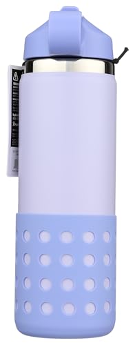 Hydro Flask 20 Oz Kids Wide Mouth Straw Cap And Boot Wisteria