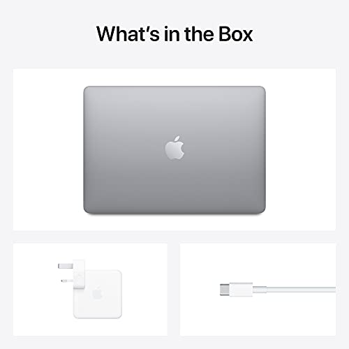Apple 2020 MacBook Air Laptop: Apple M1 Chip, 13” Retina Display, 8GB RAM, 256GB SSD Storage, Backlit Keyboard, FaceTime HD Camera, Touch ID. Works with iPhone/iPad; Space Gray ; English