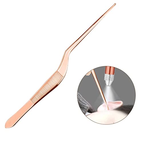 YIOUYI Ear Wax Removal, Ear Wax LED Light Pickers Earpick Remover Curette Earwax Cleaner Spoon Ear Care Booger Cleaning Tweezers Forceps Tool