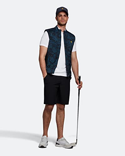 Lyle & Scott Mens Seafoam Gilet Dark Navy/Light Navy S