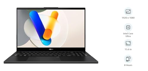 ASUS Vivobook Pro 15 Q533MJ Laptop, 15.6" FHD OLED 60Hz Display, Intel Core Ultra 7 Processor 155H, 16GB RAM, 1TB SSD, GeForce RTX 3050 6GB, English Keyboard, Win11, Grey