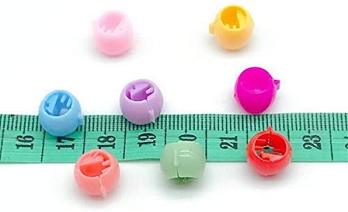 MLOLM 100 Mini Claw Hair Clips Rainbow Mini Hair Clip Tiny Plastic Plastic Hair Claws Hair Braids Maker Beads Head wear Hair Accessories for Girls Women