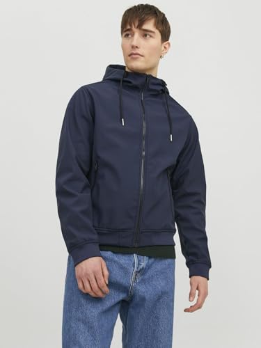 JACK & JONES mens JJEBASIC SOFTSHELL HOOD NOOS Jacket