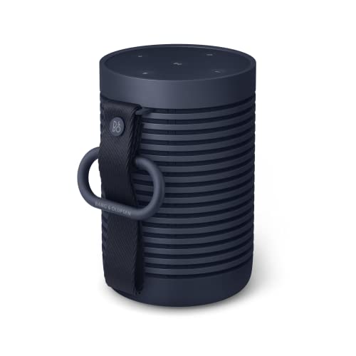 Bang & Olufsen Beosound Explore - Wireless Portable Bluetooth Speaker with USB-C Charging Cable, IP67 Dustproof and Waterproof Speaker for Outdoors, Home and Travel - Navy