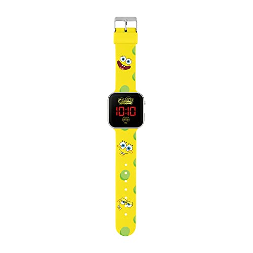 Spongebob Squarepants Boy's Digital Quartz Watch with Silicone Strap SGB4134