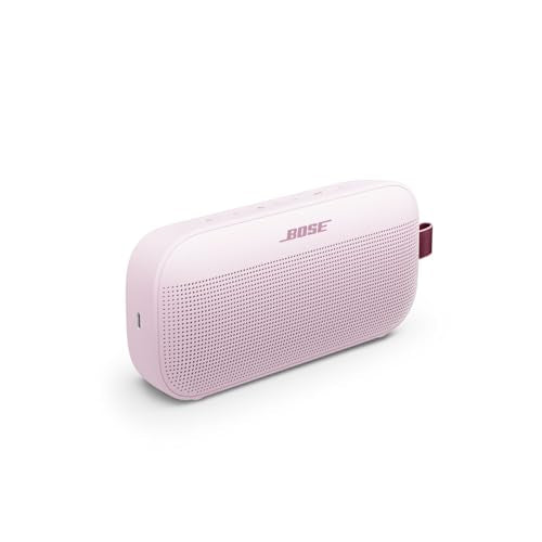 New Bose SoundLink Flex Portable Bluetooth Speaker (2nd Gen), Portable Outdoor Speaker with Hi-Fi Audio, Up to 12 Hours Battery Life, Waterproof and Dustproof, PETAL PINK